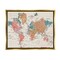 Stupell Industries Detailed Boho World Map Black Framed Floater Canvas Wall Art